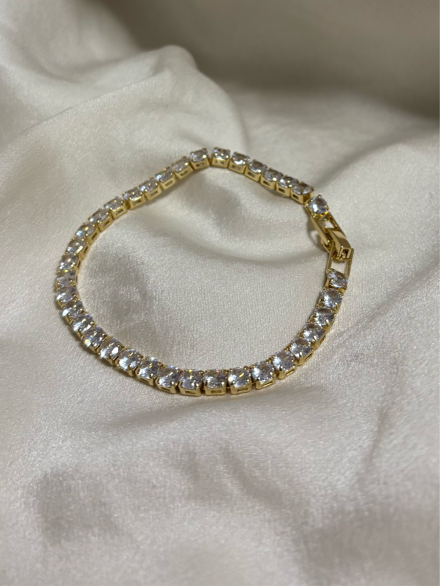 Tennis Armband | 14K vergoldet