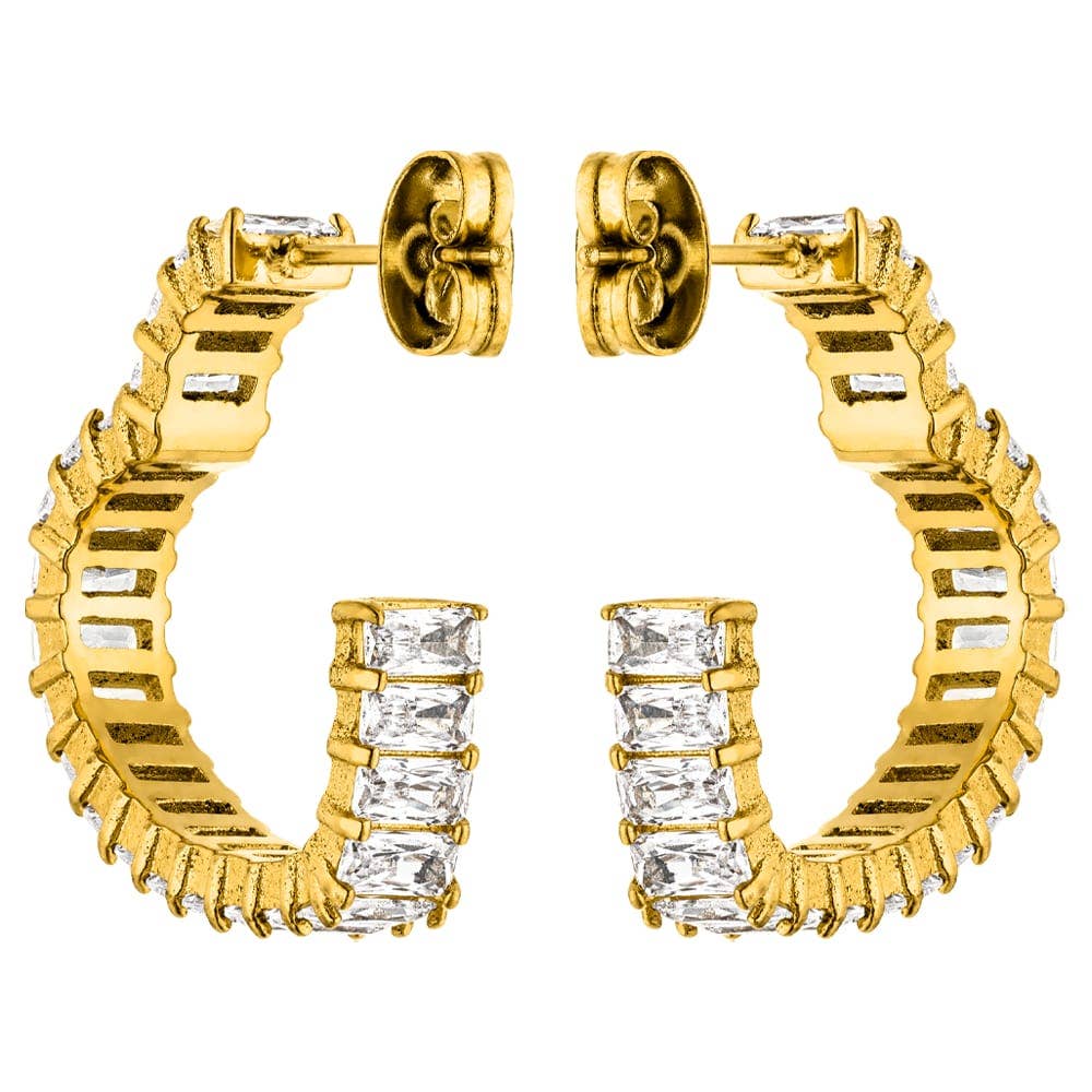 Luxury Heart Creolen | 18K vergoldet