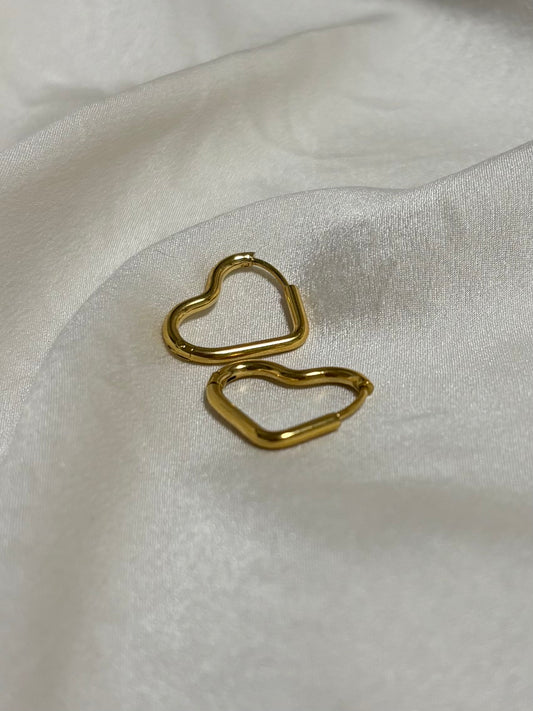 Open Heart Ohrringe | 18k vergoldet