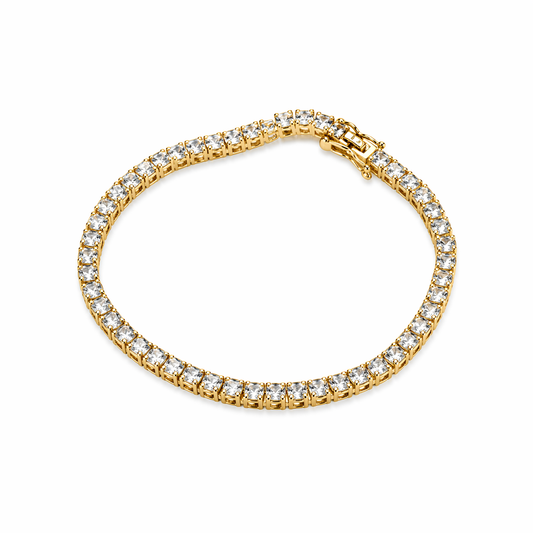 Tennis Armband | 14K vergoldet
