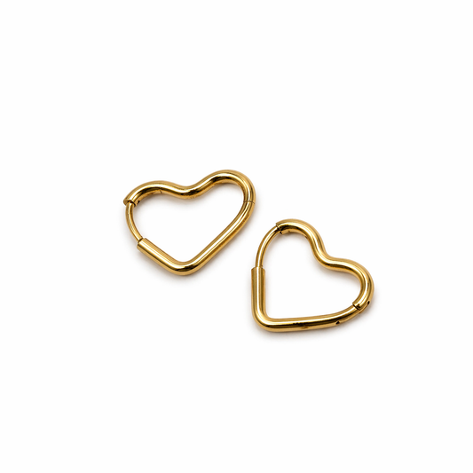 Open Heart Ohrringe | 18k vergoldet