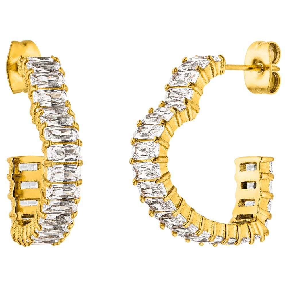Luxury Heart Creolen | 18K vergoldet
